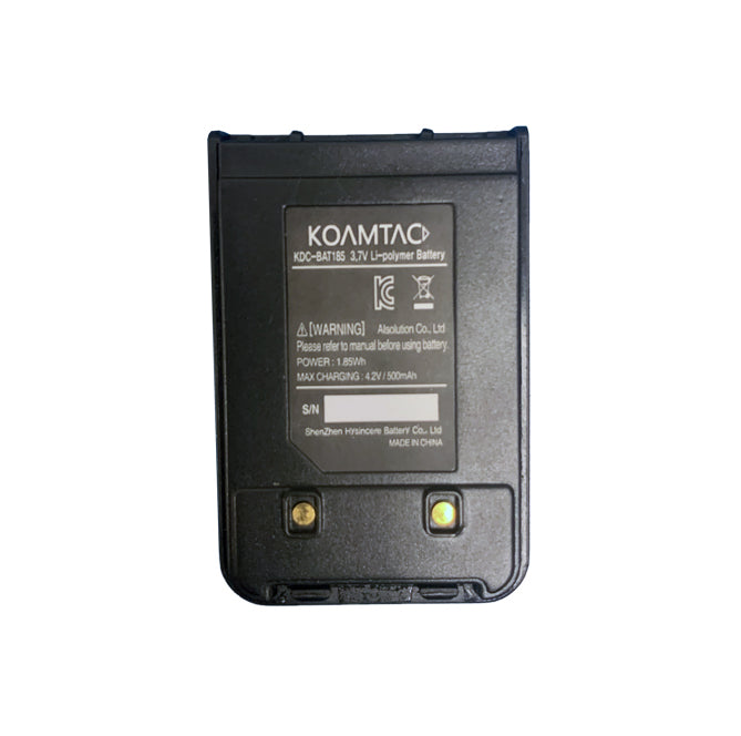 ハードパックバッテリー 500mAh（KDC185用）